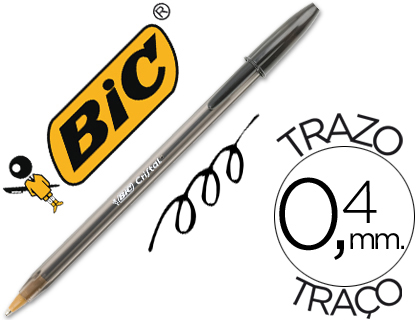 Bolígrafo Bic Cristal negro